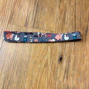 Vera Bradley Gray christmas dog Print Headband